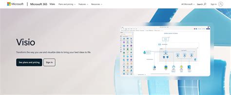 Microsoft Visio felület alaprajz tervezéshez