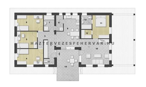 Családi ház alaprajz Floorplanner programmal
