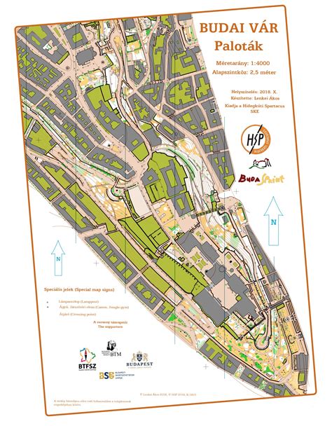 Térkép a Budai Vár negyedről