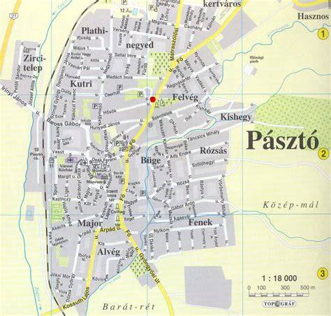 Quem: Rajzolt térkép a Pásztó környékéről