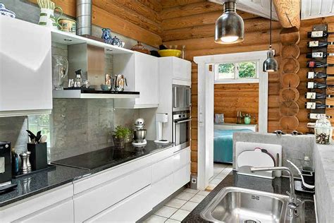 Modern faház belső tér