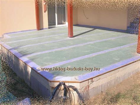 Terasz burkolat rögzítése