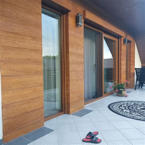 Fa homlokzatburkolat különböző mintázatokban