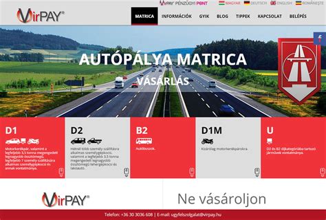 Autópálya matrica vásárlás