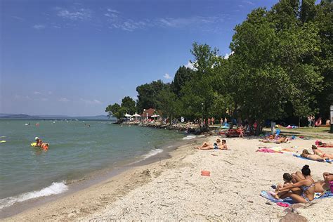 Strand Fonyódon a Balaton partján