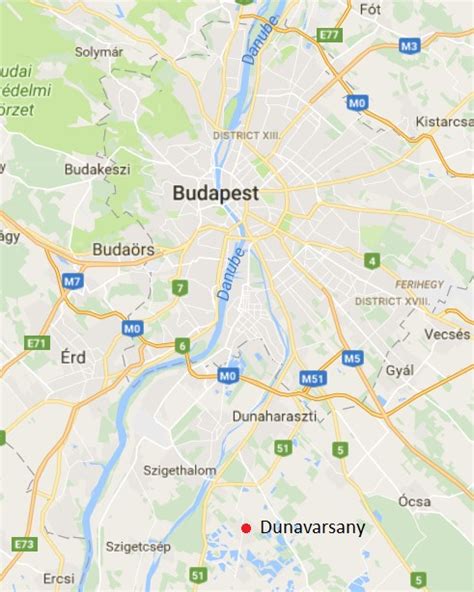 Dunavarsány térképe