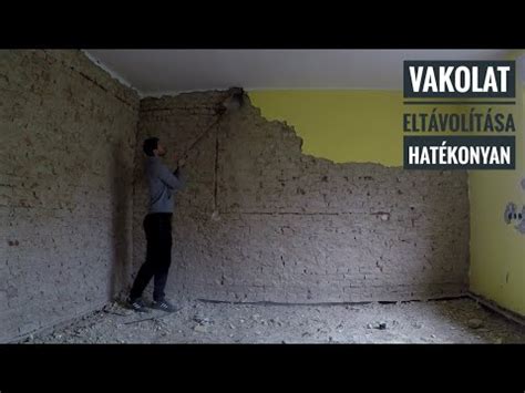 Vakolat eltávolítása a homlokzatról