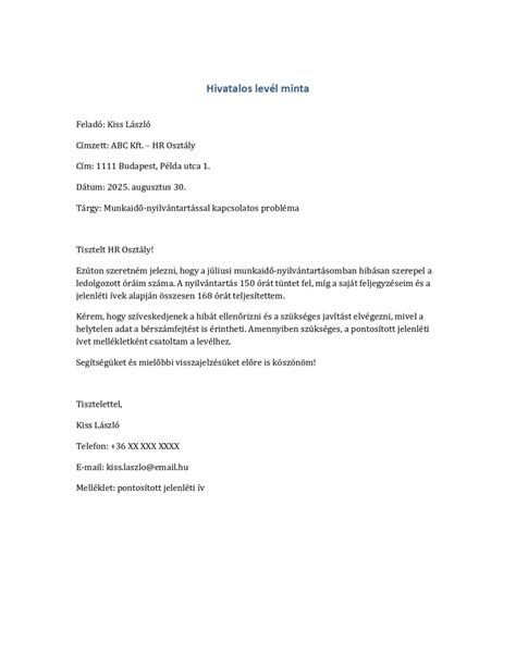 Példa egy hivatalos térképmásolatra