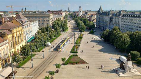 Debrecen belvárosi sétálóutca