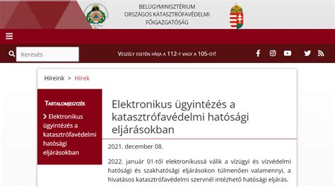 Elektronikus ügyintézés építési hatóság