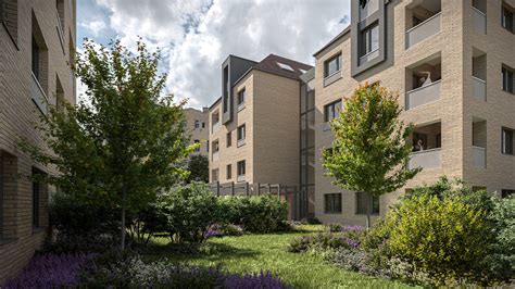 Látványterv a debreceni lakóparkról