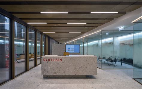 Raiffeisen Bank Agora Budapest iroda belső tere