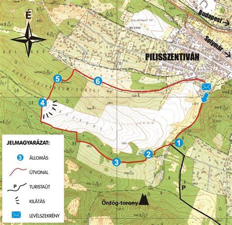 Rátóti kolostorrom és Halastó Tanösvény térképe