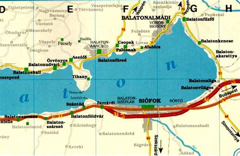 Térkép Balatonmáriafürdő nevezetességeivel