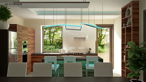 A nappali-étkező egybenyitott terének látványterve