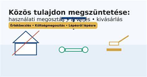 Infografika a közös tulajdon elvei és a használati jog bejegyzésének lépéseiről