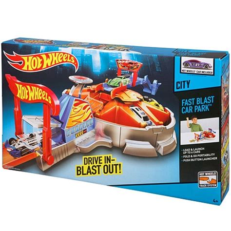 Hot Wheels City Fast Blast garázs és kilövő