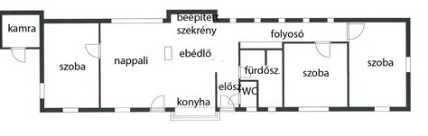 Isaszegi parasztház alaprajza 1940-ből