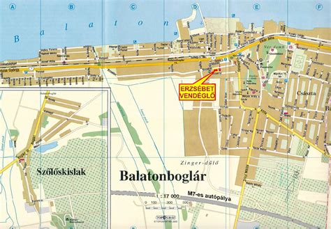 Térkép Balatonboglár és környéke