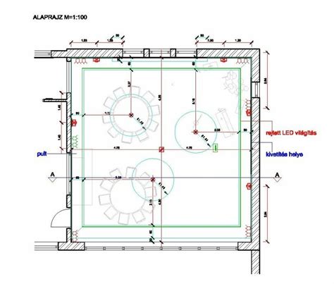Fürdőszoba világítási terv diagram