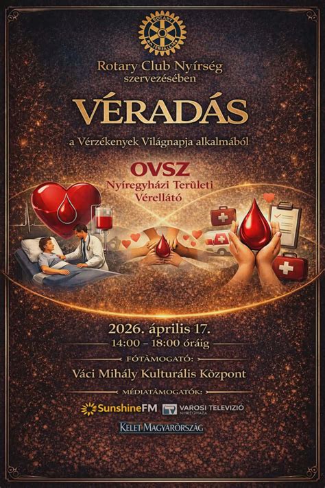 Véradás közösségi esemény infografika