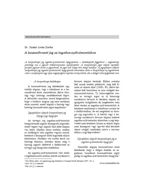 Haszonélvezeti jog a végrehajtási eljárásban