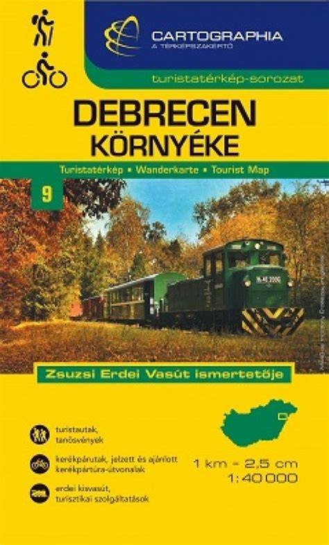 Mapa: Debrecen és környéke fejlesztési zónái