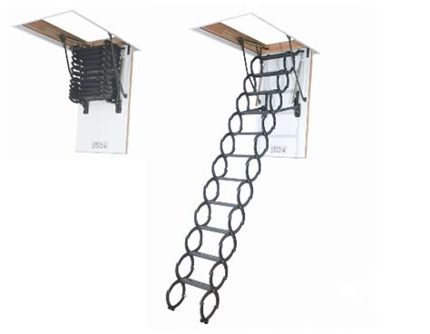 Különböző típusú padlásfeljáró lépcsők