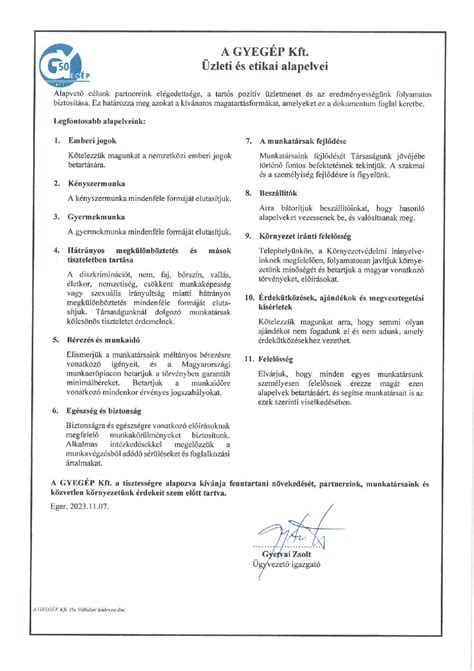 Tanúsítványok és pecsétek