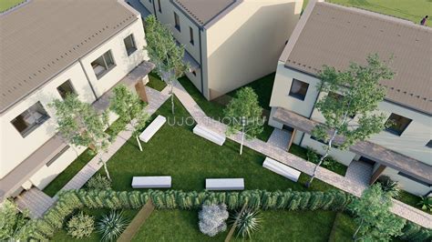 Villa Garden lakópark látványterve, utcakép és kertvárosi hangulat