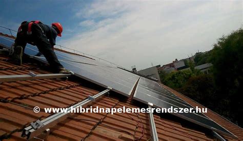 Napelemes rendszer telepítése