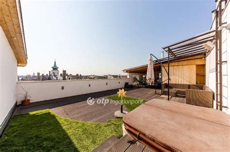 Budapesti penthouse részlet - teraszok és kilátás