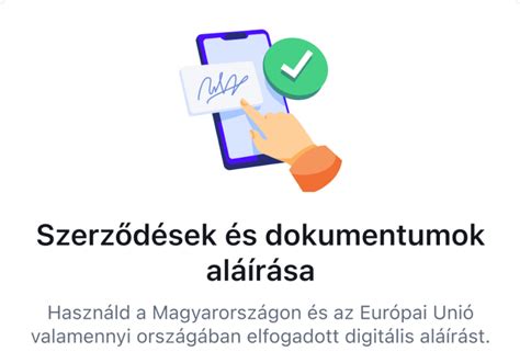 Elektronikus aláírás folyamat ábrája