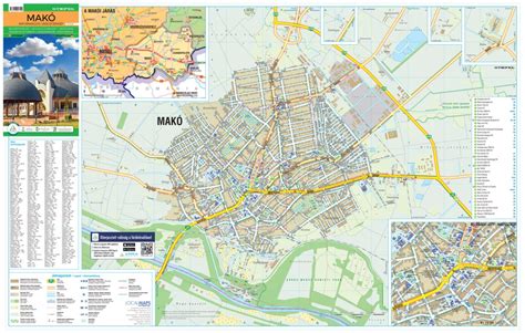 Makó város térképe