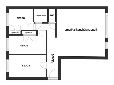 Kicsi lakás alaprajza