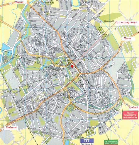 Békéscsaba belváros térkép