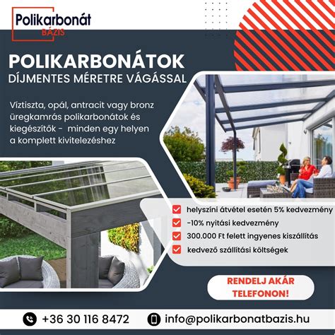 Polikarbonát garázsok különböző méretekben és stílusokban