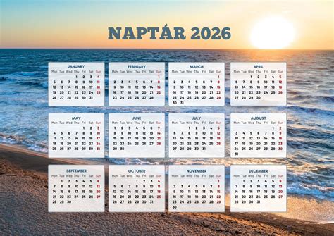 Naptár pénzügyi szolgáltatásokkal
