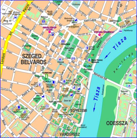 Szeged útfejlesztés térkép