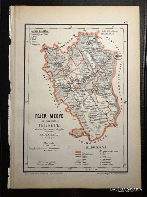 Fejér megyei ingatlanárverések vizuális térképe