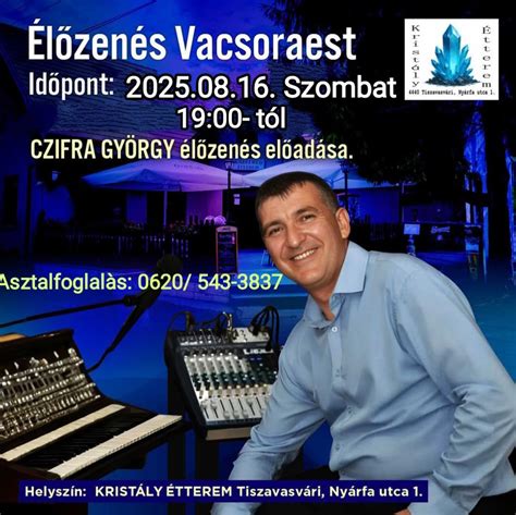 Élőzenés vacsoraest helyszíne