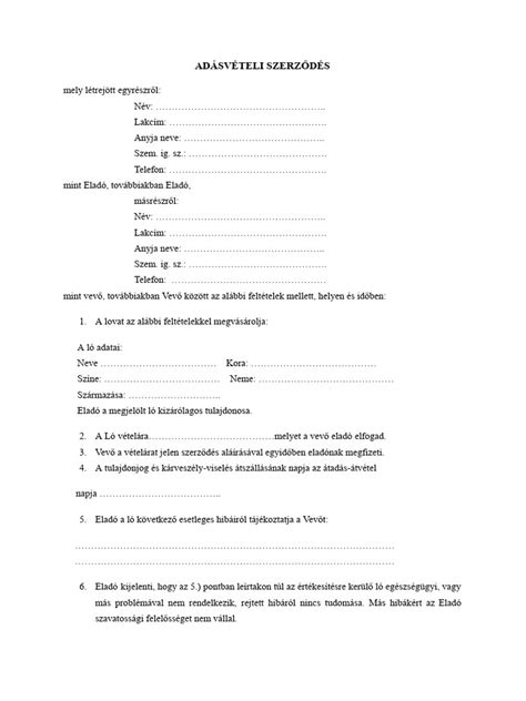 Adásvételi szerződés