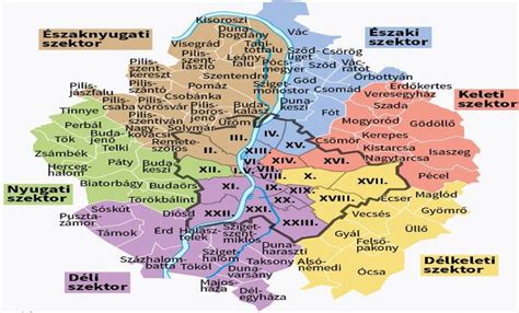 Budapesti agglomeráció térképe - elérhetőség és közlekedés