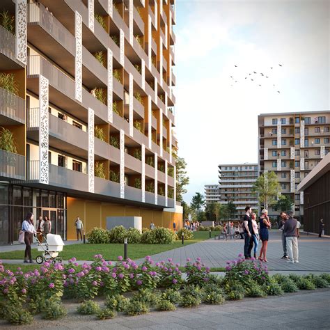 Látványterv a Citizen Park épületéről