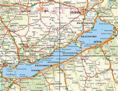 Térkép Badacsonytördemic elhelyezkedéséről a Balaton északi partján