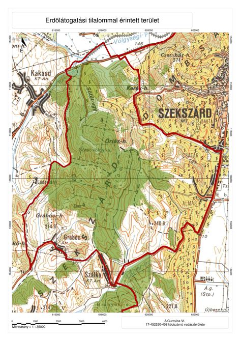 Erdőterület térkép