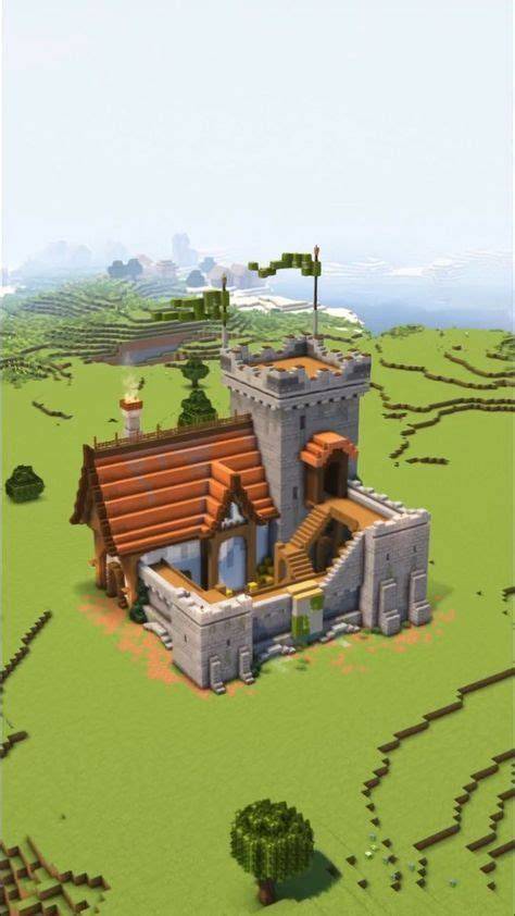 Minecraft régi ház épület render fotó
