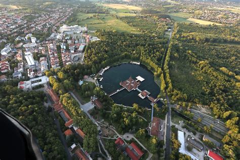 Hévíz város látképe