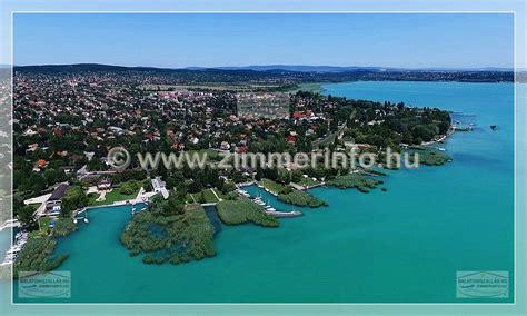 Légifelvétel Balatonlelléről és a Balaton partjáról