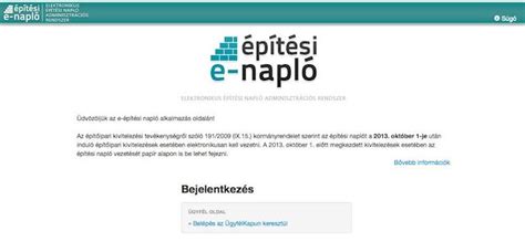 e-építési napló